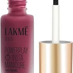 LAKMÉ 9To5 Powerplay Insta-Manicure Glossy Finish Nail Enamel Sangria Sunset 6Ml-20