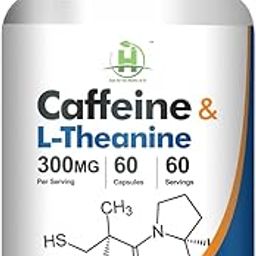 Healthy Nutrition Caffeine L-Theanine 300mg- 60 Veg Capsules-11