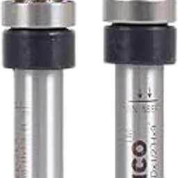 Yonico 14221q 2 Bit 3/8-Inch Diameter Flush Trim Template Router Bit 1/4-Inch Shank-picture-18
