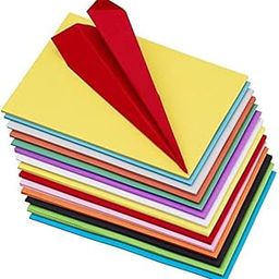 OFIXO 100 Pieces Colour Sheets Copy Printing Papers/Art and Craft Paper A4 Sheets Double Sided Coloured Origami Folding DIY Craft Smooth Finish Home, School, Office Stationery (10 Sheets each color)-4