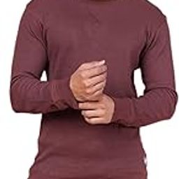Colors Waffle Texture Full Sleeve T-Shirt for Men - 100% Cotton, Ribbed Crew Neck, Breathable Fabric, Enhanced Texture, Super Stretchable, Label-Free Comfort, Anti-Fungal Dye. Pack of 1-image-25