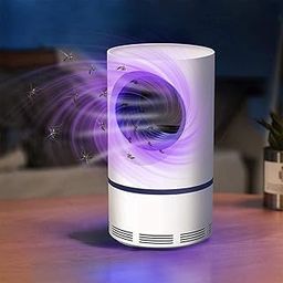 Mosquito Killer Lamp USB Killer Machine Bug Zapper,Rechargeable Mosquito Zapper, Mosquito Killer Lamp,Bug Zapper Indoor & Outdoor with USB Power Supply,Electronic (White)-image-6