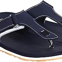 OMEGA 101 || Durable & Comfortable || TPR Sole || Lightweight || Fashionable || Super Soft || Outdoor Slipper for Men [ NAVY GREY UK 8 ]-picture-11