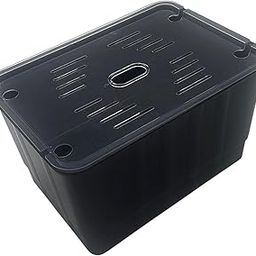 LOOM TREE Turtle Habitat Breeding Box Case for Young Bearded Dragon Tortoise Crayfish Black L | Reptile Supplies-image-27