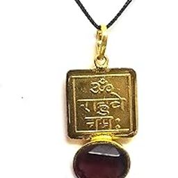 Shri Rahu ji Graha Mantra yantra Golden Plated Ashtadhatu Pendant For Men & Women-image-5