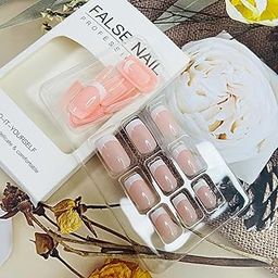 Fashionharbour 24PCS Everlasting French Nails Artificial Nails Art Set| Lightweight & Long Lasting| Easy To Use| Quick Fix For Festivals & Special Occasions (French)-31