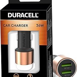 Duracell 36W Fast Car Charger Adapter with Dual USB Port. Qualcomm Certified 3.0, Quick Charge. Compatible with iPhone, All Smartphones, Tablets & More - Copper & Black-19