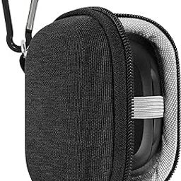 Geekria Shield Earbuds Case Compatible with Skullcandy EcoBuds, Dime 2, Dime 3, Smokin' Buds True Wireless Earbud, Replacement Hard Shell Travel Carrying Bag with Carabiner Clip (Grey)-image-51