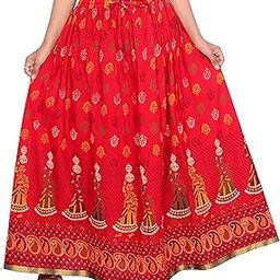 Premium Polyester Long Skirt for Women, Free Size-image-3