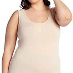 Women's Super Combed Cotton Rib Fabric Slim Fit Solid Tank Top Plus Size Pak of 1-10