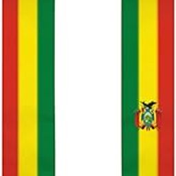 Bolivia Flag Graduation Shawl Sash Stole Wraps Scraf For International Study Pride Women Men-image-95
