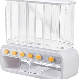 HEAVENGLOW Dry Food Dispenser Dried Fruit Food Storage Box for Home Rice Beans Soybean White-image-24