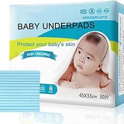Baby Disposable Changing Pads, 30 Count High Absorbency Chucks Pads, Disposable Portable Diaper Changing Table & Mat, Soft and Waterproof Bed Pad. (13x18IN)-image-90