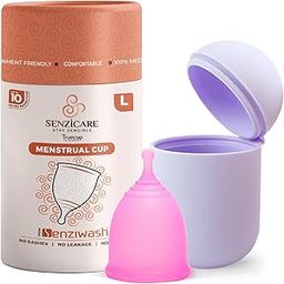 Senziwash Sterilizer & Case With Truecup Large Reusable Menstrual Cup For Women | Portable Cleaning Container & Microwave Steamer (Sterilizer Case + Large Cup)-picture-16
