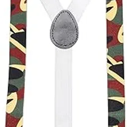 zaysoo Suspender for Men Crosspatch Clip Men's Fabric Solid-picture-49