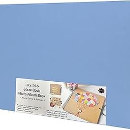 Lakeer 14.5 x 10 Inch DIY Scrapbook-Photo Album | 15 Sheets (30 Pages)-300 GSM Thick | For Photo Album, DIY Craft, Scrapbooking Activity, Sketching (Navy Blue)-picture-23