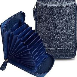 Genuine Leather Blue Card Wallet||Card Case||ID Case for Men & Women-picture-42