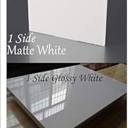 BIGIMALL White Imported Acrylic Sheet Reflective and Non Reflective Finish Background | 1 Side Matt 1 Side Glossy | Tabletop Product Photography | 12 inch x 12 inch x 1pc. |-image-38