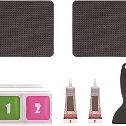 MYADDICTION Trampoline Patch Kit Replacement Waterproof Big Holes Trampoline Accessories Rectangular 2 Patches-2