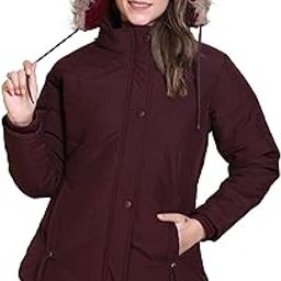 Women's Quilted Jacket | Puffer Regular Fit Bomber Jacket For Winter Wear | Hooded Collar Neck | Full Sleeve | Casual Jacket For Woman & Girl's | Western Style Jacket-image-85
