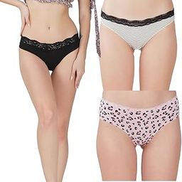 Women?s Premium Cotton Panties | Antimicrobial & Breathable | Everyday Comfort with Amazing Fit | Soft Fabric Innerwear for All-Day Freshness & Hygiene | Bikini | Pack of 3 |-picture-23