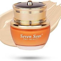 Seven Seas Natural Matte Cream Foundation Long Lasting Weightless | Full Coverage Face Makeup Oil-Free | Waterproof Foundation 40g (Ivory Rose)-3