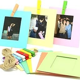 Instax Camera Mini Films Colorful Frame Compatible with Fujifilm Mini 8 8+ 9 70 7s 90 25 26 50s Film, 10 Pcs (Square)-picture-12