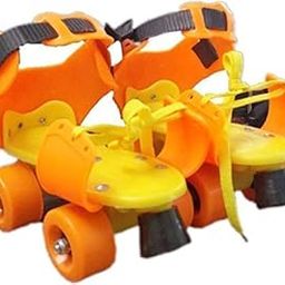 WELL ENTERPRISE Skating Shoes with School Sport PU 4 Wheel Adjustable Skates Dry Roller Skates for Kids Adjustable up to 5-12 Years Age Group Skating Shoes for Boys 4 Wheel Roller Skate for Adult-picture-6
