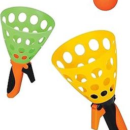 DHAVAL Kavid Click and Catch Twin Ball, Game Twin Ball, Game Indoor Pop & Catch BallPlay Fun Boys & Girls, Launcher Toy Set with 3 Ballfor Kids Outdoor Indoor Backyard Fun, Age 3+-image-24