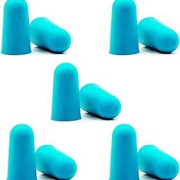 Soft Foam Ear Plugs Travel Sleep Prevention Earplugs Noise Reduction For Noise, Meditation, Studying, Live Concert, Yoga, Travel (5 Pair Foam Sky-Blue)-picture-21