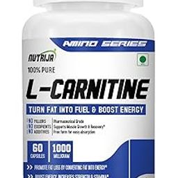 NutriJa L-Carnitine L-Tartrate 1000mg Supplement | Converts Fat into Energy, Boosts Energy & Performance | Supports weight Loss | Fastest Muscle Recovery & Reduces Soreness-image-28