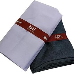 Men's Plain Shirt and Trouser Unstitched Fabric Set -Gift Pack (Multicolour_Free Size)-image-66