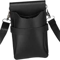 LOOM TREE® Hairdressing Scissor Pouch Convenient Tool Holder Waist Pouch Pu Scissor Bag Black | Salon & Spa Equipment | Styling Capes & Gowns-picture-13