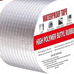 GHARCART Super Strong Waterproof Adhesive Tape – Permanent Roof Leak Repair & Sealing Solution for Cracks | Gaps | Window Sill | Tank & Surface Leaks-image-81