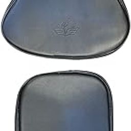 AUTOXYGEN PU Leather Bike Seat Cover for Royal Enfield Classic Bullet (Black)-image-35