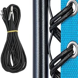Replacement Cord for Zero Gravity Chair, 4 Pack Universal Replacement Elastic Cords Repair Tool Kit for Sun Lounger, Garden Chairs, Outdoor Recliners, Anti Gravity Chair, Bungee Chairs - Black-image-48