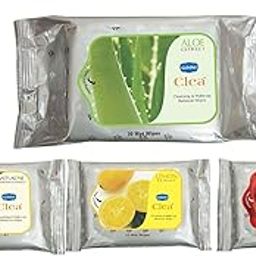 GINNI CLEA Refreshing Wet Wipes (Aloevera) (30's pack) & (Rose,Lemon,Antiacne) (10's pack)-image-11