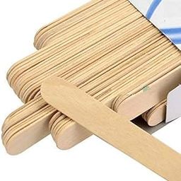 GLOW FIRST WAX HEATER Wooden Professional Wax Knife/Spatulas/Applicators 100 pcs Box-21