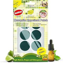 RunBugz Mosquito Repellent Patches For Kids - 24 Patches - Pack of 2 - Deet-Free - Waterproof - Natural-image-72