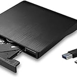 External DVD Drive, USB 3.0 & Type-C Portable Player, External CD/DVD Burner, CD DVD +/-RW Drive, Compatible with Laptop, MacBook, Windows, Linux PC-19