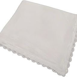 Navti Creations Women's White Chiffon Dupatta/Chunni 2.25m With 4 side Lace (Pack of 1) Dyeable-image-9