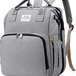 Zhola Portable Foldable Diaper Bag Backpack Multifunctional Baby Cradle Changing Station Bed Travel for Mom & Dad…-image-62