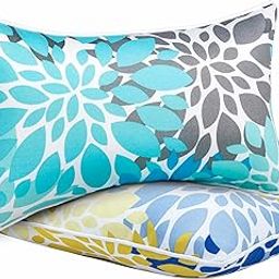 JMGBird 12×20 Inch Outdoor Lumbar Pillows Pack of 2 Colors Waterproof Throw Pillows with Insert Rectangular Decorative Garden Cushion for Home Furniture Patio Coach Sofa-image-49