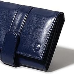 Envelope Closer Vegan Leather Wallet for Women I 3 Compartments I 2 Card Slots & Zipper Pocket I 1 Id Card Slots & Secret Compartment (Blue)-image-46