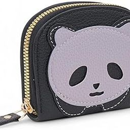 Cute Panda Card Bag Handheld Small Wallet Coin Bag with Multiple Card Slots Wallet for Women. (Purple)-image-68