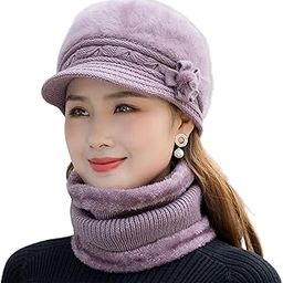 Tomorrow Women Winter Hat, Knit Beanie for Women, Winter Beret Hat, Beanie Set with Neck Warmer, Knit Hat and Scarf Set, Warm Beret for Women, Neck warmer set-image-15