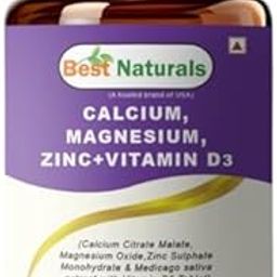 Best Naturals Calcium Magnesium Zinc with Vitamin D3 – 60 Tablets – 2-Month Supply Trusted Brand from USA-13