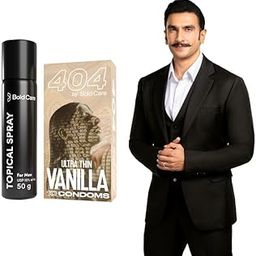 Bold Care EXTEND Non-Transferable Spray for Men (Pack of 1) - 50 ml + Bold Care 404 Super Ultra Thin Vanilla Flavored Condoms For Men - 10 Count (Pack of 1)-picture-15