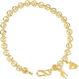 Goldlites Collection 22K (916) Yellow Gold Charm Bracelet For Women-image-42