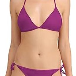 Women Satin Lycra Bikini Set Non-Padded Lingerie Set Pack of 1 Multicolor-image-11